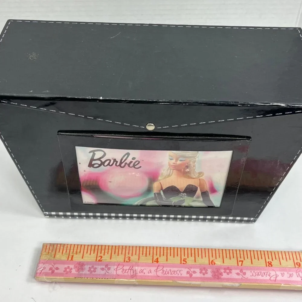 Barbie Photo Storage Box Organizer Black 2004 vintage,fashion, trendy  organizer